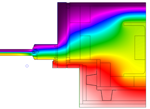 Thermal model of window assembly.