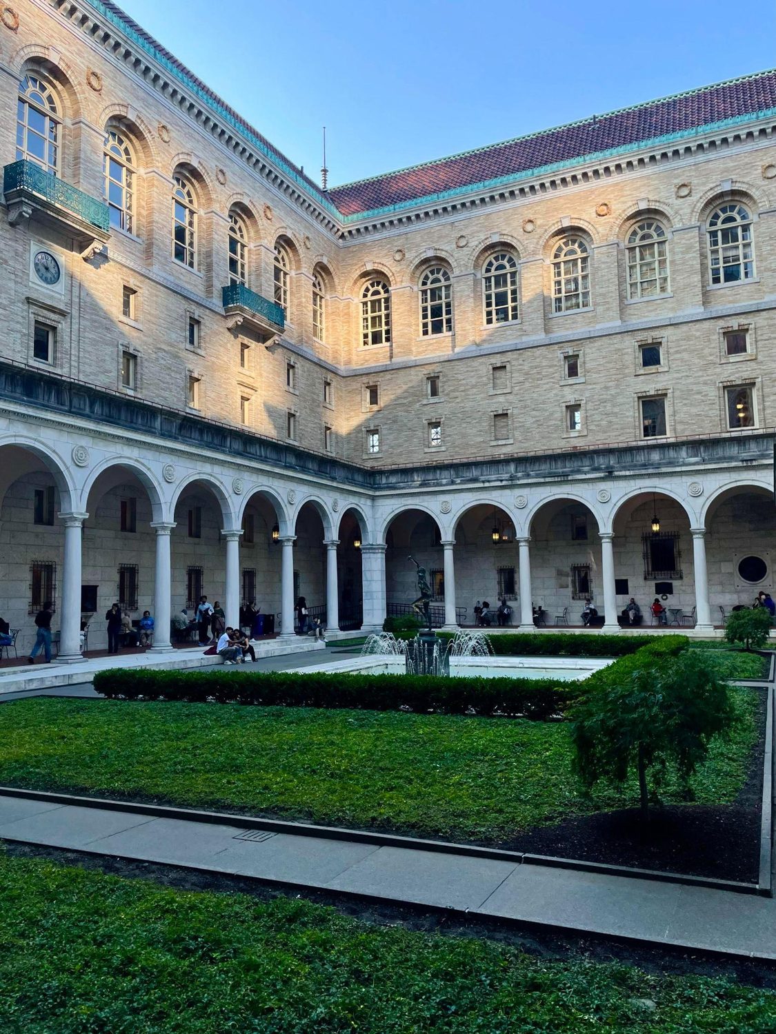 The McKim Courtyard at the Boston Public Library, a Renaissance-style cloister