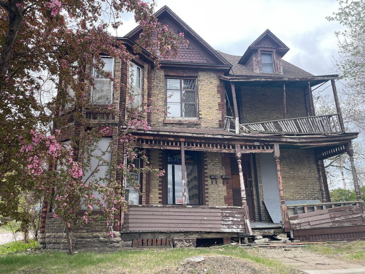The John Cook House, an 1880s brick Victorian in Northeast Minneapolis awaiting restoration